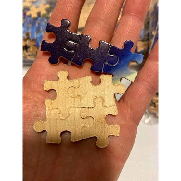 Magical Dolphin 1000 Piece Wooden Puzzle Space Ocean Scene - Picture 8 of 8